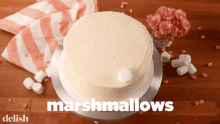 Cake Decoration Marshmallows GIF - Cake Decoration Marshmallows Dessert GIFs