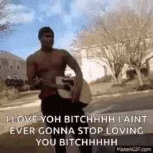 Love You Bitch I Aint Gonna Stop Loving You GIF - Love You Bitch I Aint Gonna Stop Loving You Pointing GIFs