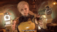 Mortal Kombat Cassie Cage GIF - Mortal Kombat Cassie Cage This Is Me Swiping Left GIFs