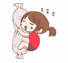 small cute sleeping snore pillow