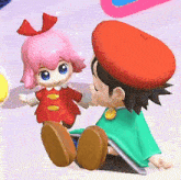 Kirby Kirby Star Allies GIF - Kirby Kirby Star Allies Adeleine And Ribbon GIFs