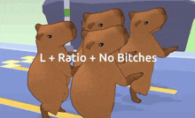 No Bitches Capybara GIF