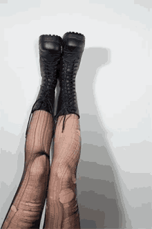 Combat Boots GIF - Combat Boots Stockings GIFs