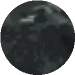 a circle with a blurred image of a building in the middle