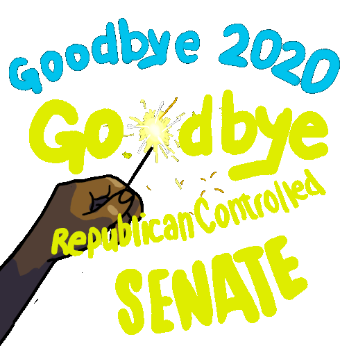 Goodbye2020 2021 Sticker - Goodbye2020 2021 Goodbye Republican Controlled Senate Stickers