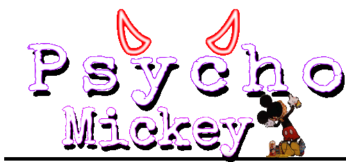 Psycho Mickey Banner Sticker - Psycho Mickey Banner Github Stickers