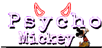 Psycho Mickey Banner Sticker - Psycho Mickey Banner Github Stickers