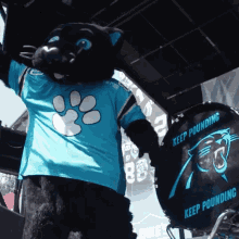 Carolina Panthers Gong GIF - Carolina Panthers Gong Mascot GIFs