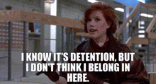 The Breakfast Club Detention GIF - The Breakfast Club Detention Claire Strandish GIFs
