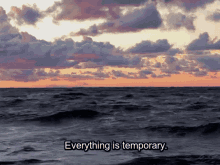 everything is temporary ocean motivational