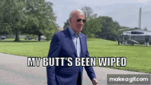 Biden Wiped GIF - Biden Wiped Butt GIFs