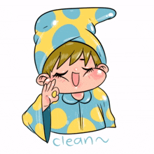 cute boy person clean done