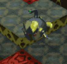 a pixelated image of a bird with the words bye i guess above it