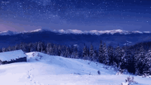 Moonlit Mountains GIF