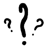 a silhouette of a question mark and an exclamation point on a white background