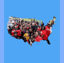 a poster for joe biden has a map of the united states