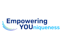 a logo for empowering you uniqueness with a green star