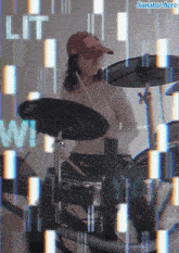 Drumming Drummer Girl GIF