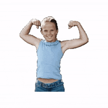 flexing girl power feminism flex muscles