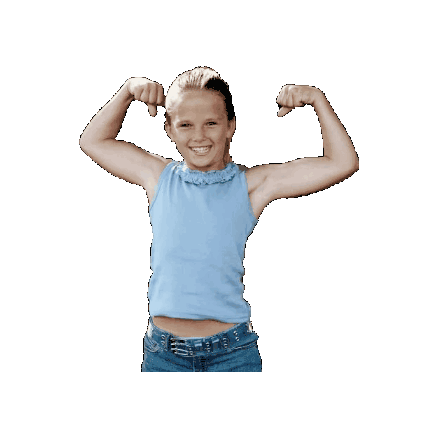 Flexing Girl Power Sticker - Flexing Girl Power Feminism Stickers