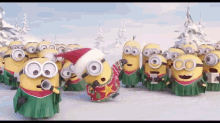 Party Minion-style GIF - Despicable Me Minions Christmas GIFs
