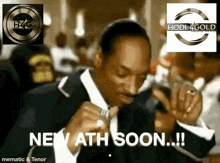 a picture of snoop dogg with the words " new ath soon "