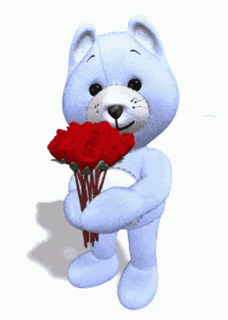 Teddy Bear For You GIF - Teddy Bear For You Rose - Discover ...