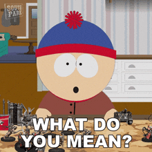 What Do You Mean Stan Marsh GIF - What Do You Mean Stan Marsh South Park Spring Break GIFs