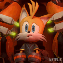 Shocked Tails GIF - Shocked Tails Sonic Prime GIFs