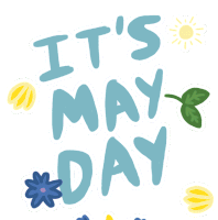 May Day May Pole Sticker - May Day May Pole Flowers Stickers
