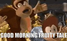 Good Morning Donkey GIF - Good Morning Donkey Donkey Kong GIFs