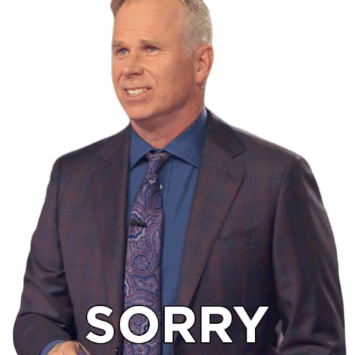 Sorry Gerry Dee Sticker - Sorry Gerry Dee Family Feud Canada Stickers