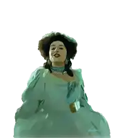 a painting of a woman with the name alan written on the bottom left