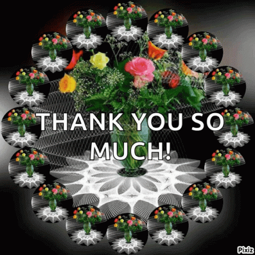 Thank You So Much Flowers GIF - Thank You So Much Flowers Spinning -  Discover & Share GIFs