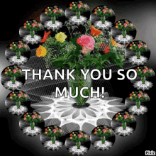 Thank You So Much Flowers GIF - Thank You So Much Flowers Spinning GIFs