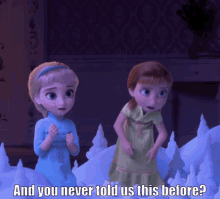 You Never Told Us Anna GIF - You Never Told Us Anna Elsa GIFs