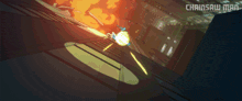 a video game called chainsaw man is shown