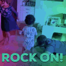 kid baby cute dancing rock on