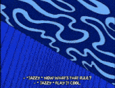 a cartoon of homer simpson saying " jazzy now what 's that rule "