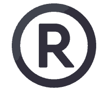 registered symbols joypixels registered sign circled r