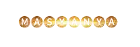 the word masyanya is written in circles with a white background
