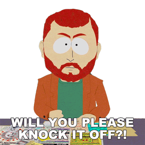 Will You Please Knock It Off Kyle Broflovski Sticker - Will You Please Knock It Off Kyle Broflovski South Park Stickers
