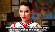 Glee Quinn Fabray GIF - Glee Quinn Fabray Now Remember If The Balloon Pops GIFs