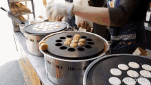 a made in animatica video shows a person cooking pancakes