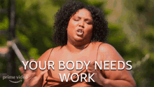 Your Body Needs Work Lizzo GIF - Your Body Needs Work Lizzo Lizzos Watch Out For The Big Grrrls GIFs