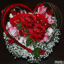 Eid Mubarak Roses GIF - Eid Mubarak Roses Heart GIFs