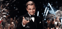 Leonardo Dicaprio Cheers GIF - Leonardo Dicaprio Cheers Celebration GIFs