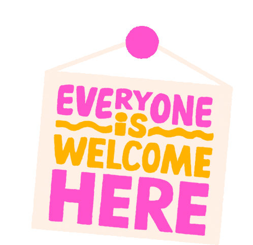 Everyone Is Welcome Here All Welcome Sticker - Everyone Is Welcome Here All Welcome  Welcome Sign - Discover & Share GIFs