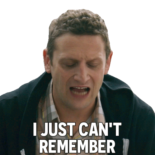 I Just Can'T Remember Tim Robinson Sticker - I Just Can'T Remember Tim Robinson I Think You Should Leave With Tim Robinson Stickers