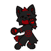 Furry Dance Sticker - Furry Dance Hellhound Stickers